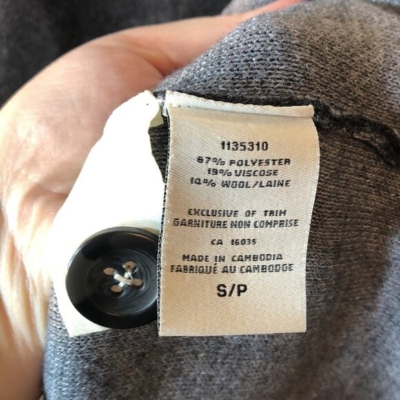 Catherine Malandrino Long Duster Cardigan Size Small Polyester Wool Blend - Picture 10 of 11